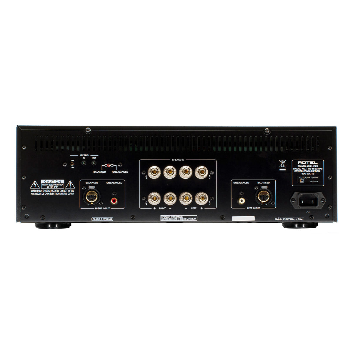 Rotel RB-1552 MKII 130W Stereo Amplifier (Black)