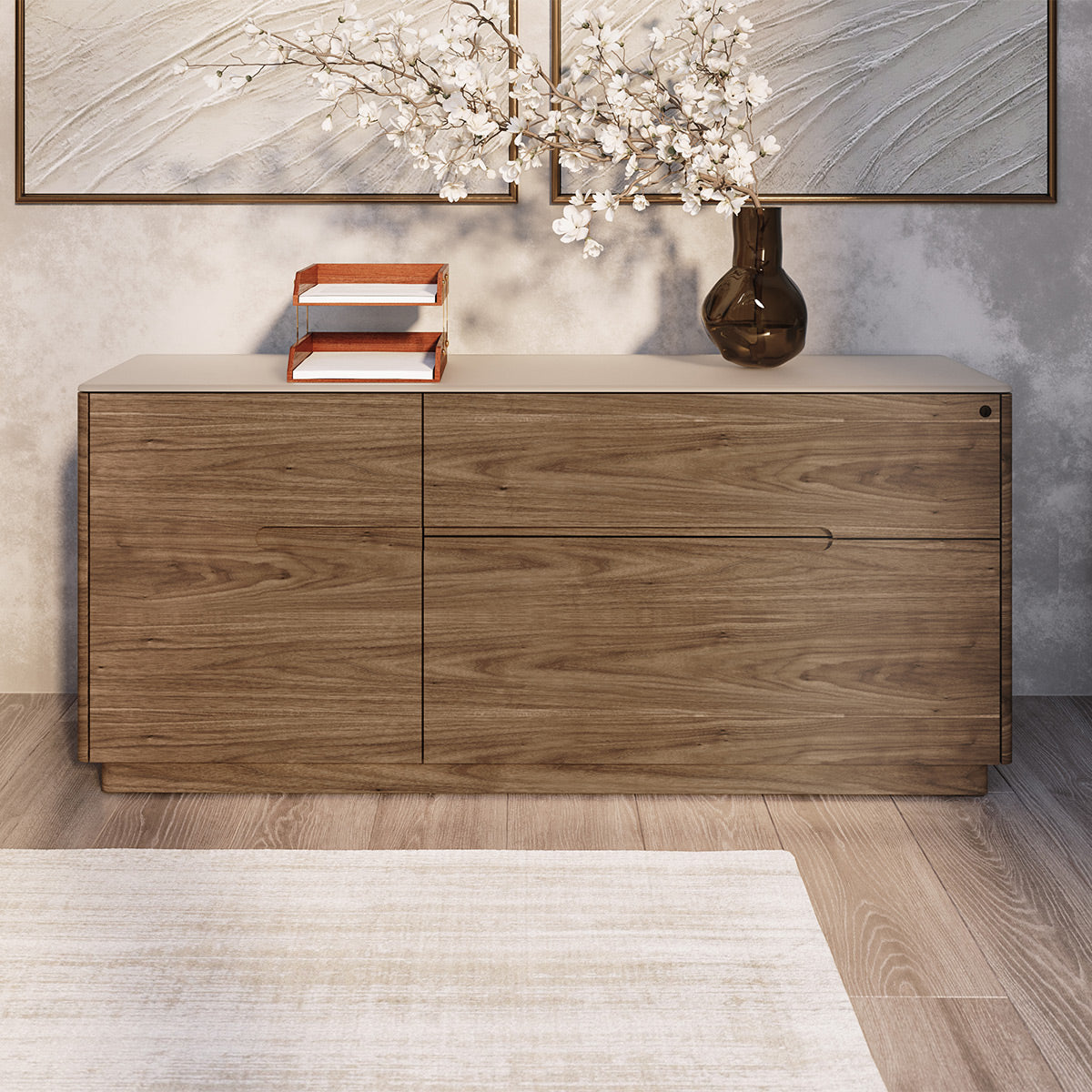 BDI Luma 6720 Multifunction Cabinet (Walnut/Dune)