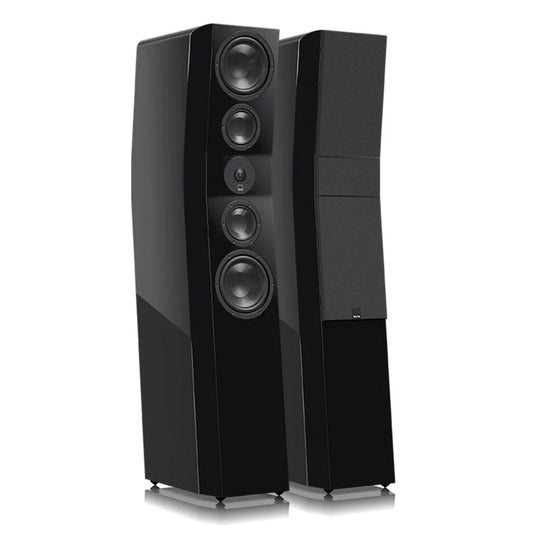 SVS Ultra Evolution Titan 3 Way Tower Speakers with Quad 6.5 Inch Woofers - Pair (Piano Gloss Black)