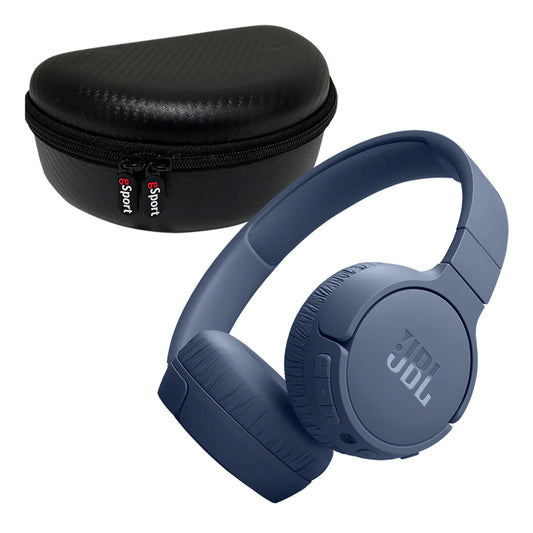 JBL Tune 670NC Wireless On Ear Noise Cancelling Headphone with gSport Case (Blue)