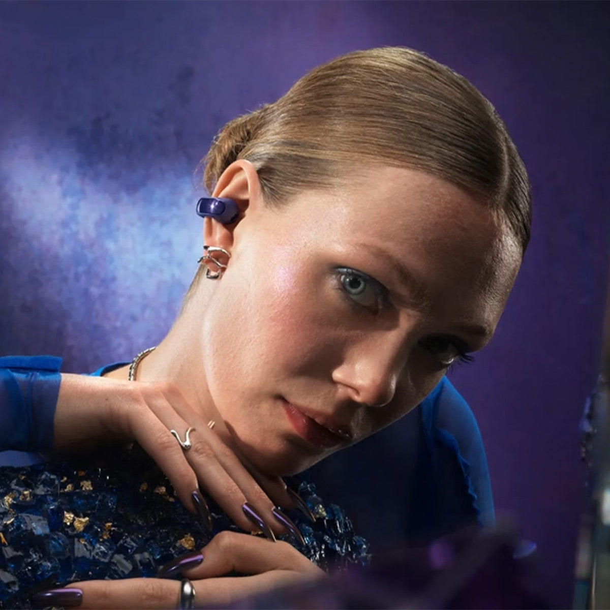 Bose Ultra Open Bluetooth Earbuds with Spatial Audio & Water Resistance (Midnight Violet)