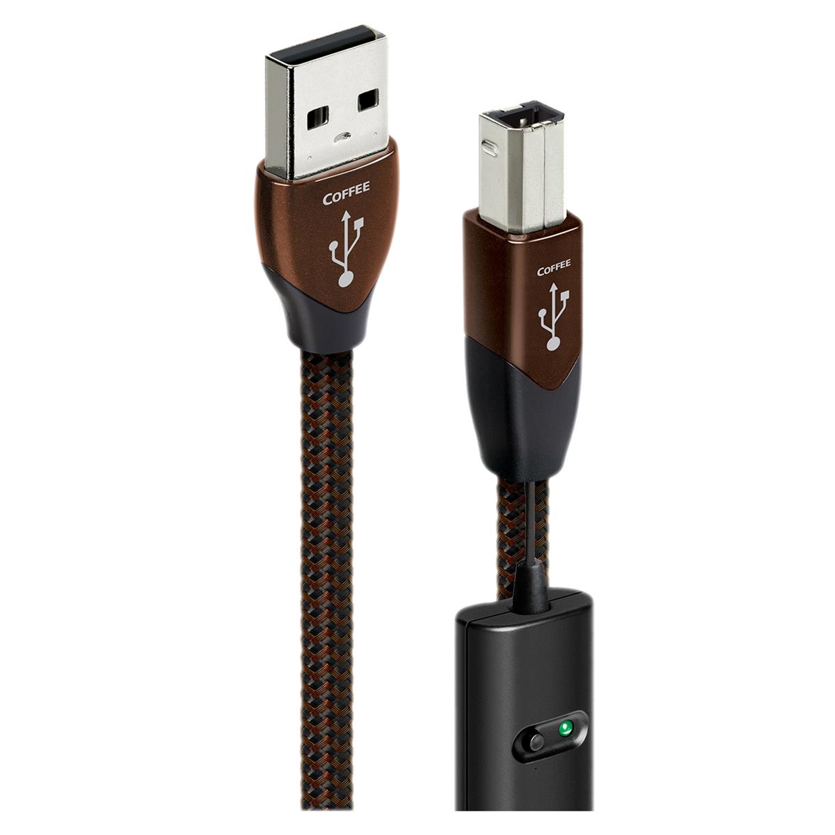 AudioQuest Coffee USB A to B Cable - 0.75 meters