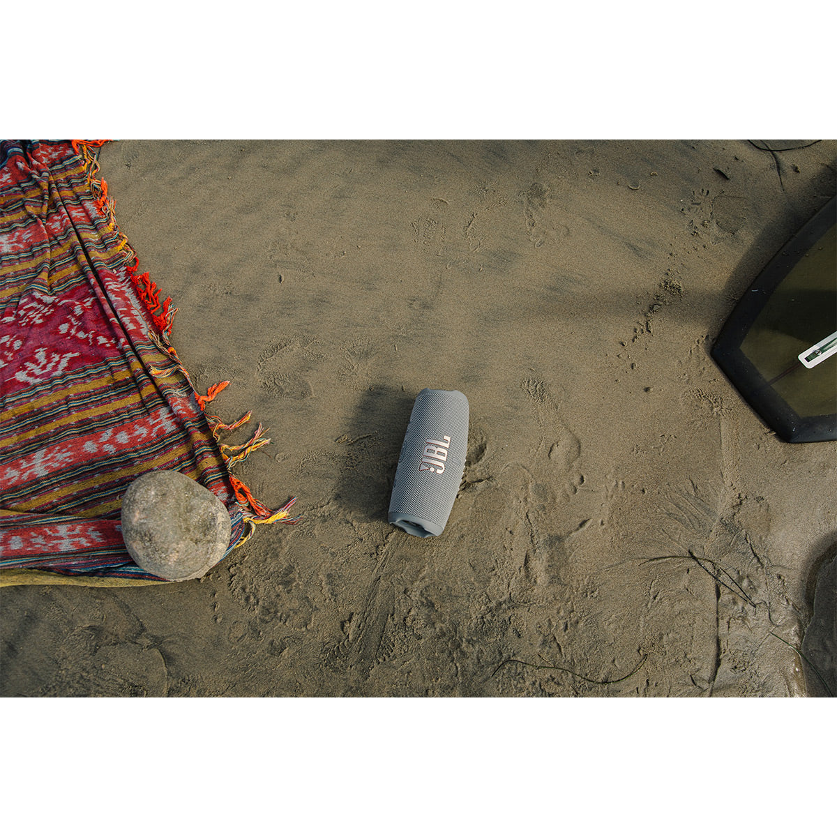 JBL Charge 5 Portable Waterproof Bluetooth Speaker with Powerbank - Pair (Blue/Gray)