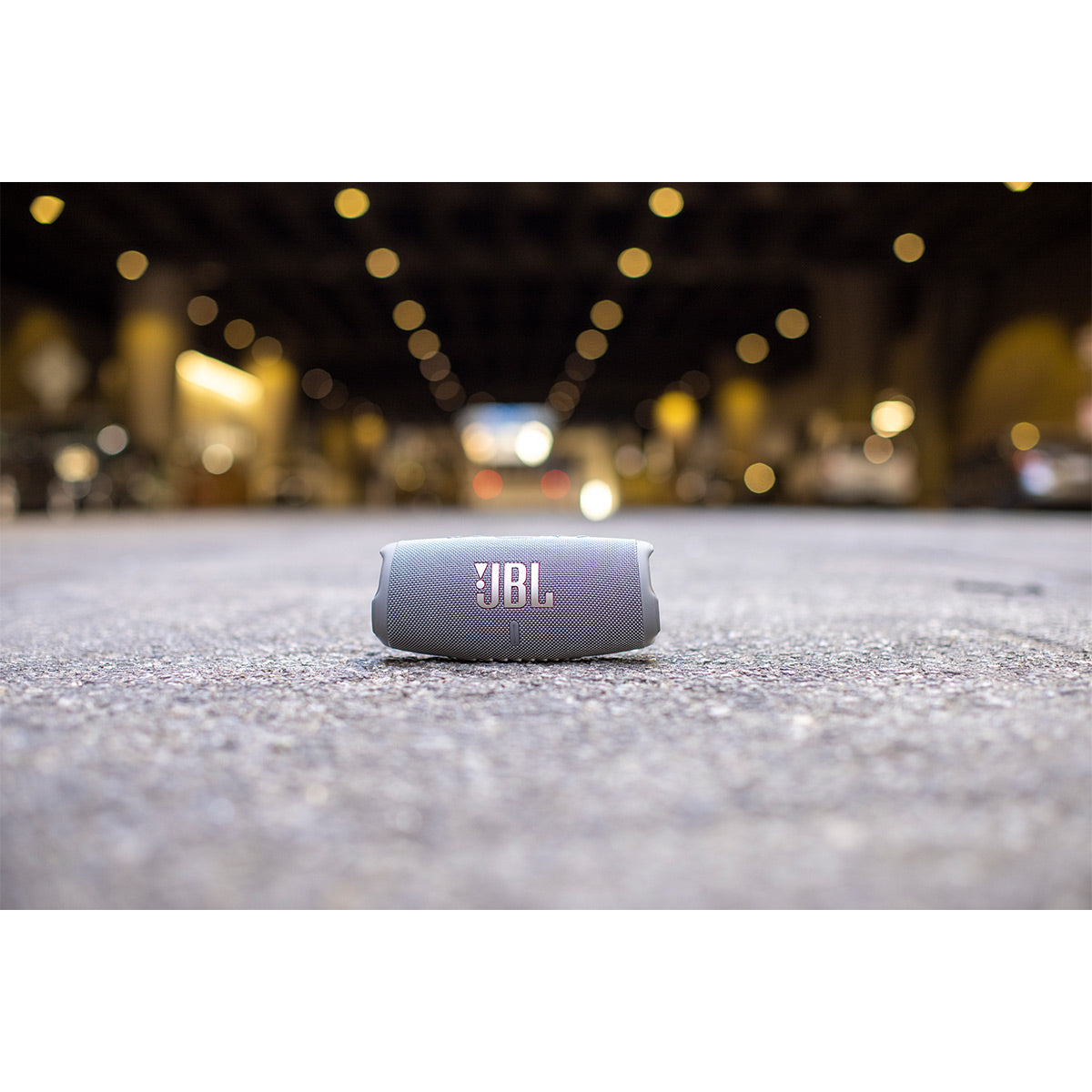 JBL Charge 5 Portable Waterproof Bluetooth Speaker with Powerbank - Pair (Blue/Gray)