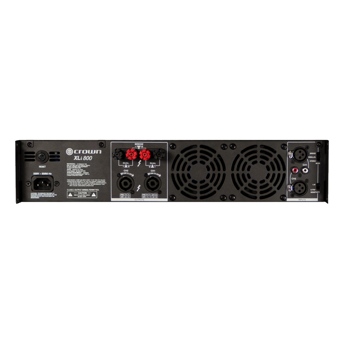Crown XLi 800 2 x 300W Power Amplifier