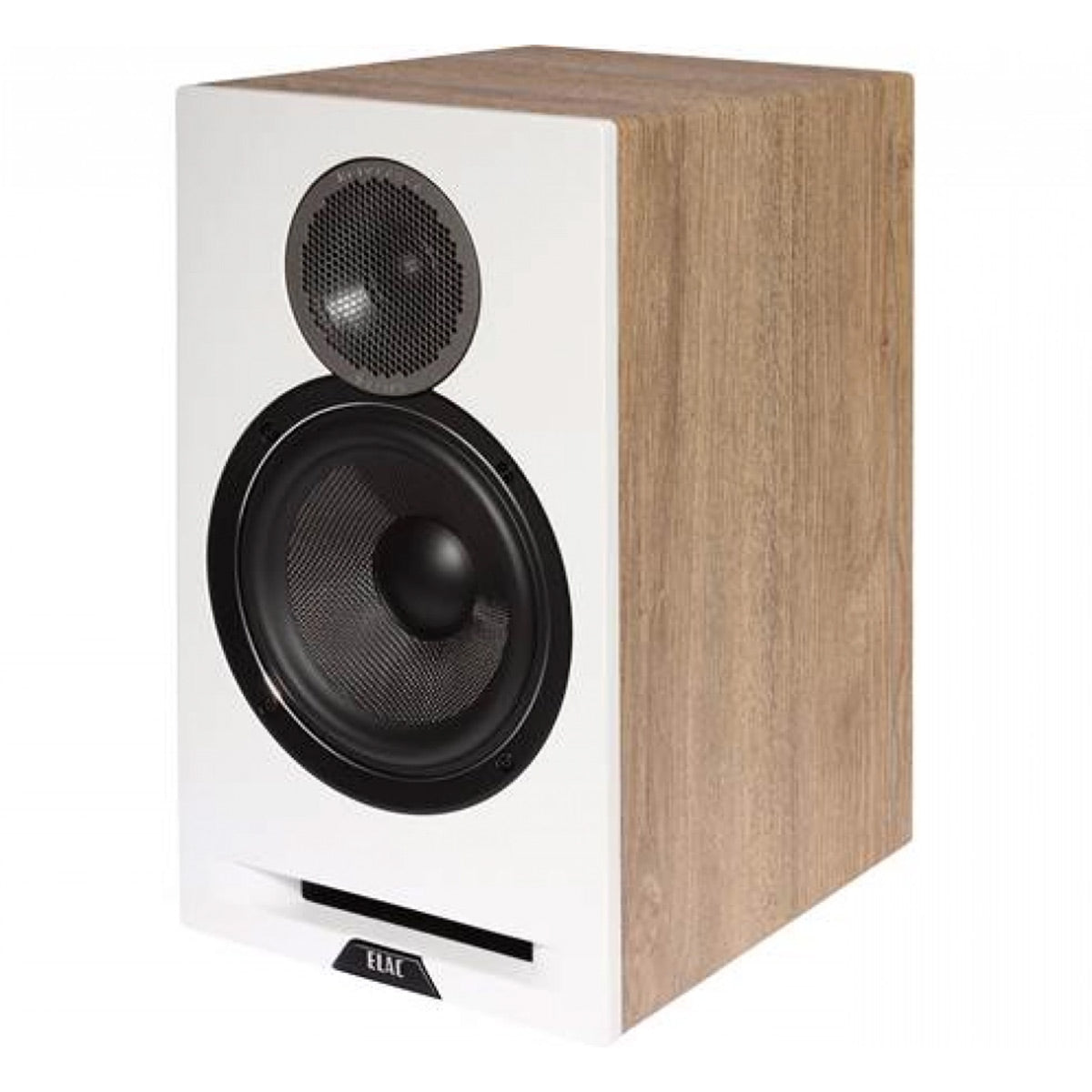 Elac DBR62-W 6.5 Inch Bookshelf Speakers - Pair (Oak/White)