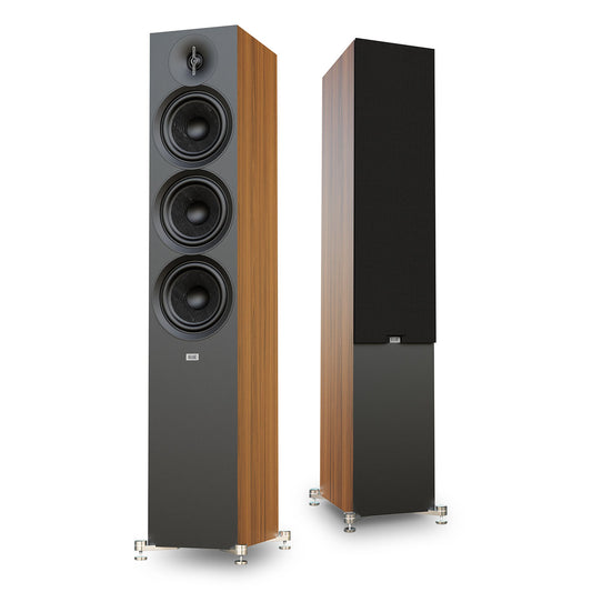 ELAC DF63 Debut 3.0 6.5 Inch Floorstanding Speaker - Pair (Walnut)
