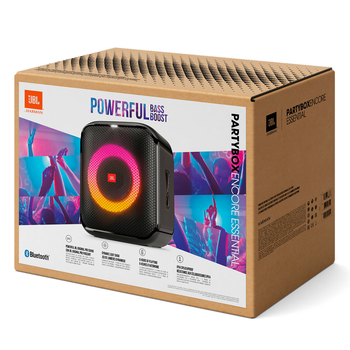 JBL PartyBox Encore Essential Portable Party Speaker with gSport Carrying Bag