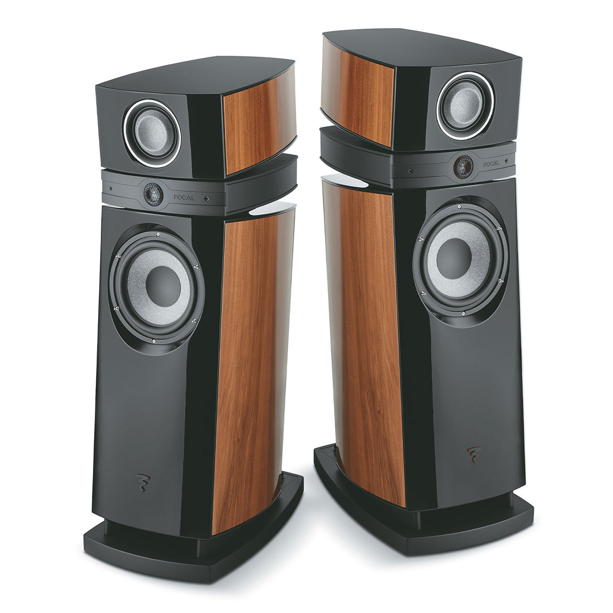 Focal Scala Utopia Evo M 3-Way Floorstanding Speaker - Each (Walnut / Gloss Black)