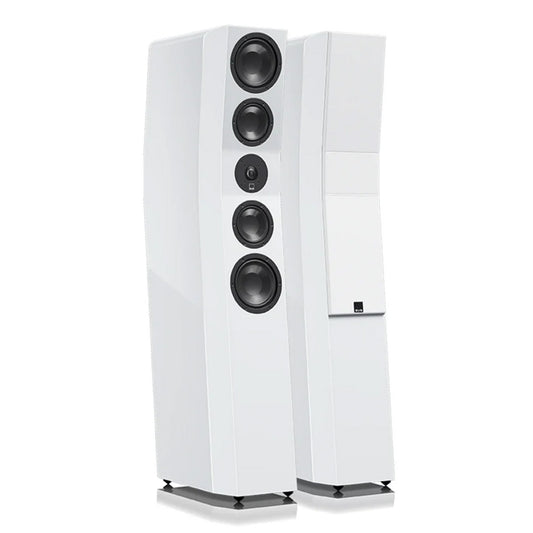 SVS Ultra Evolution 3 Way Tower Speakers with Quad 5.5 Inch Woofers - Pair (Piano Gloss White)