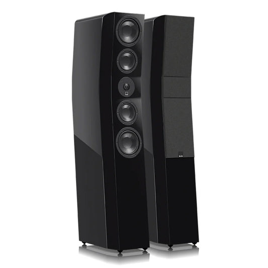 SVS Ultra Evolution 3 Way Tower Speakers with Quad 5.5 Inch Woofers - Pair (Piano Gloss Black)