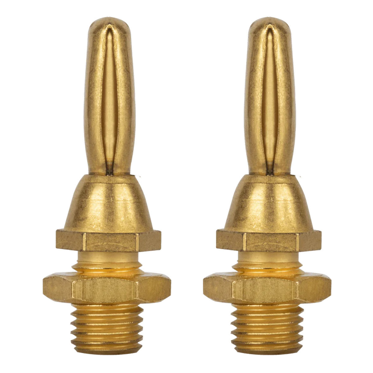 AudioQuest 1002 Banana Connectors - 4-Pack (Gold)