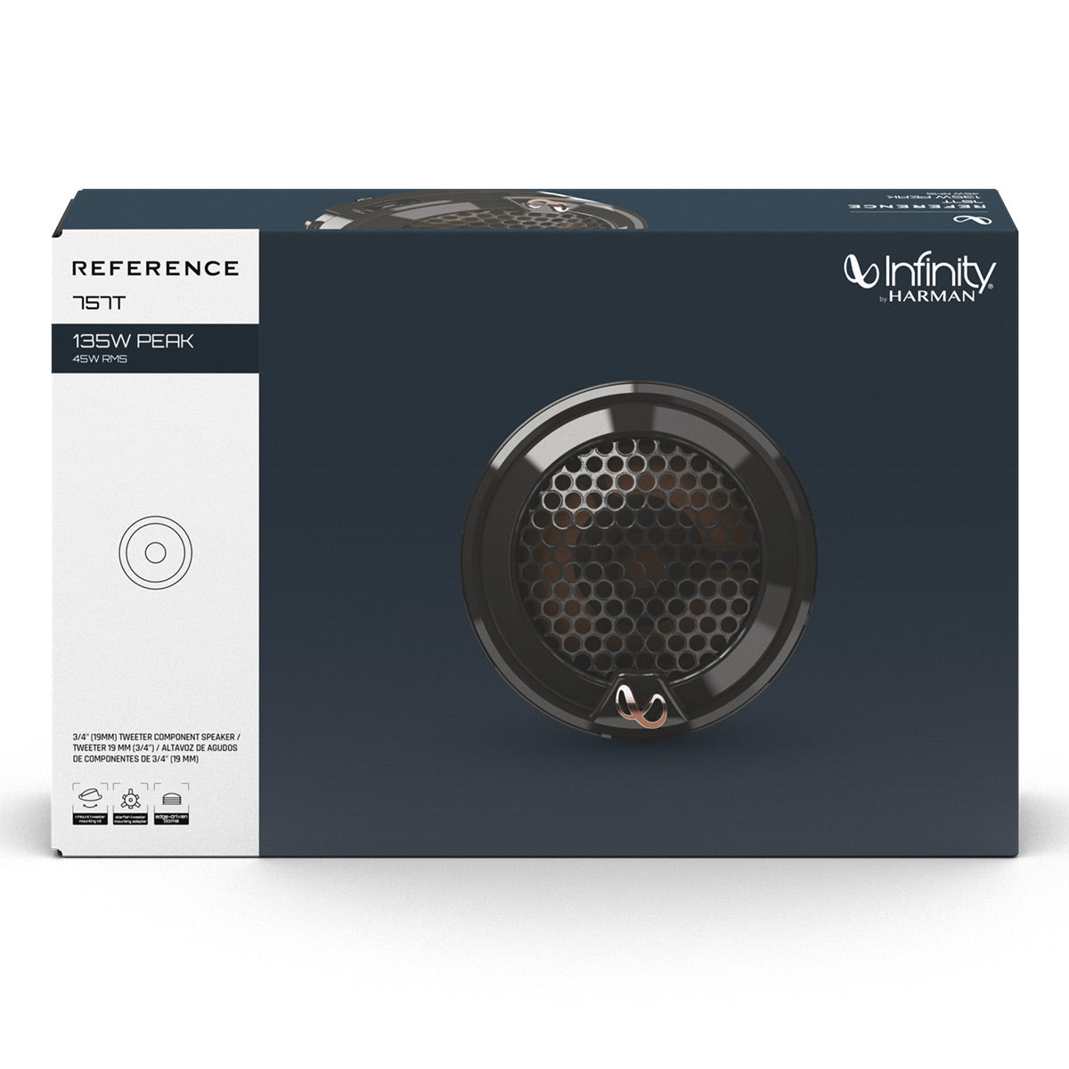 Infinity REF757T 0.75 Inch Car Tweeters - Pair