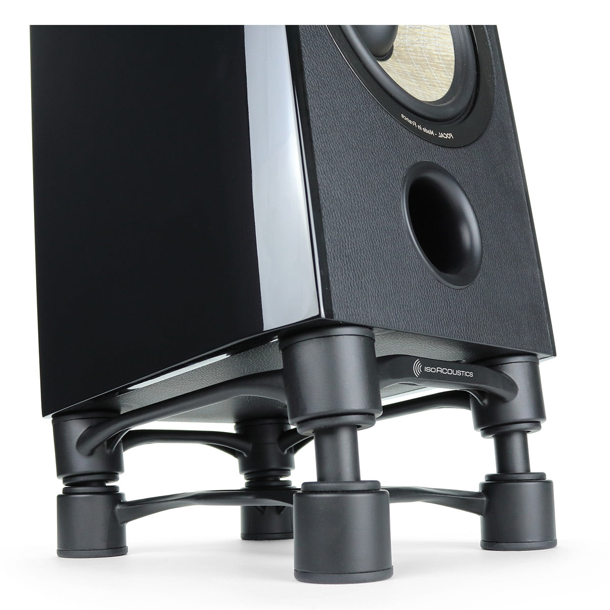 IsoAcoustics Aperta 200 Speaker Isolation Stand - Pair (Silver)