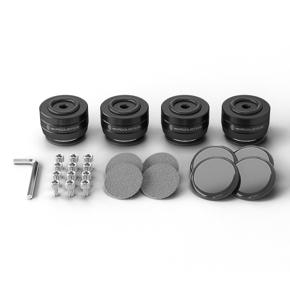 IsoAcoustics GAIA II Neo BK Isolation Feet for Floorstanding Speakers and Subwoofers - 4 Pack (Black)