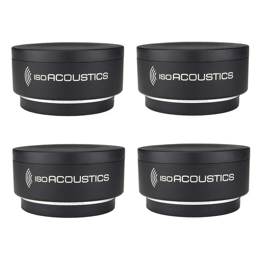 IsoAcoustics ISO-PUCK Isolator Feet for Studio Monitors and Speakers (4 Pack)