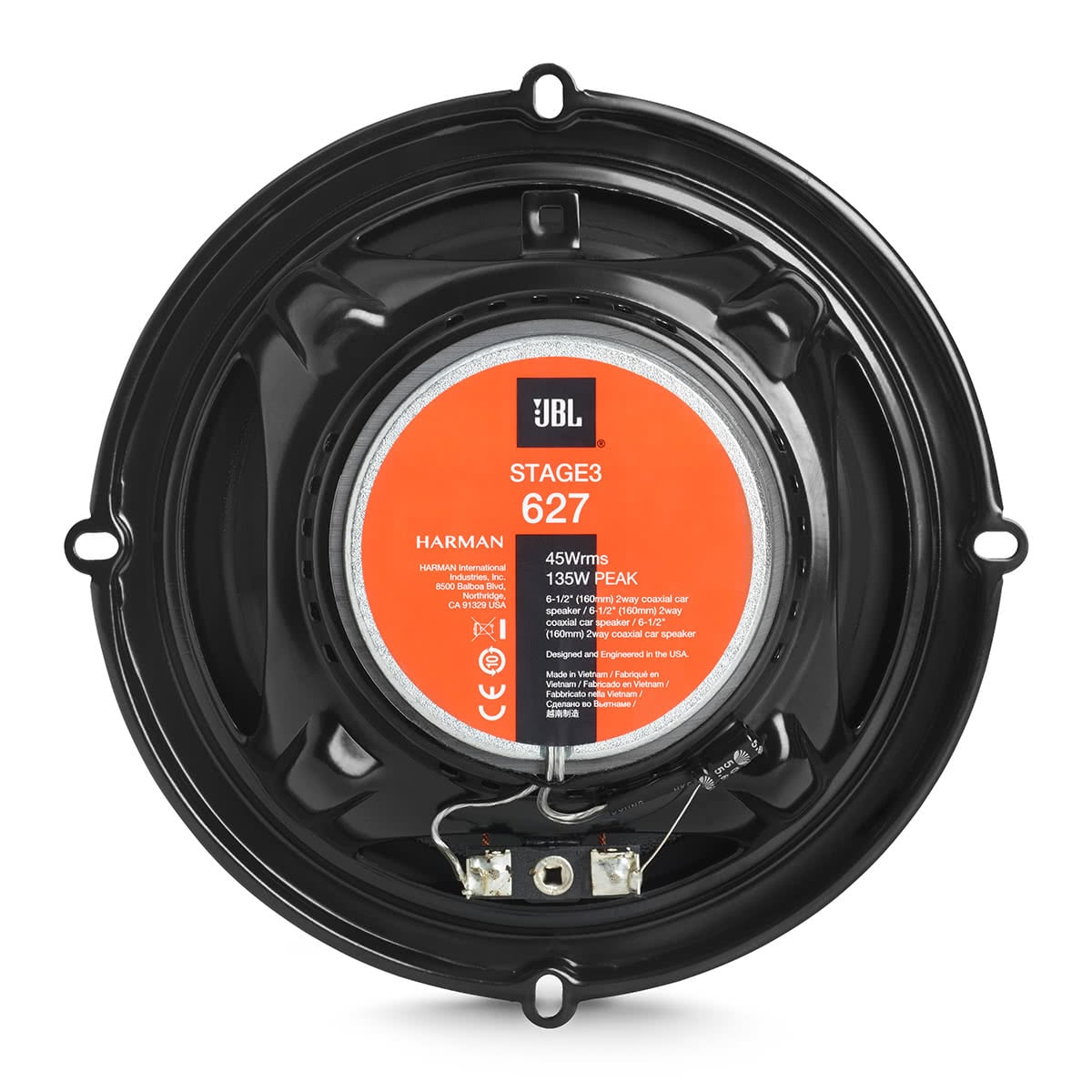 JBL Stage 3 627 6.5 Inch 2-Way Coaxial Speakers - Pair