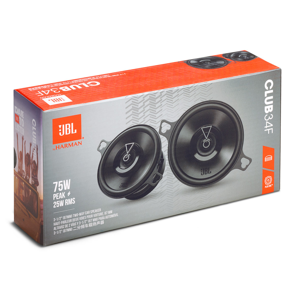 JBL Club 44F 4 Inch 2 Way Car Speakers - Pair