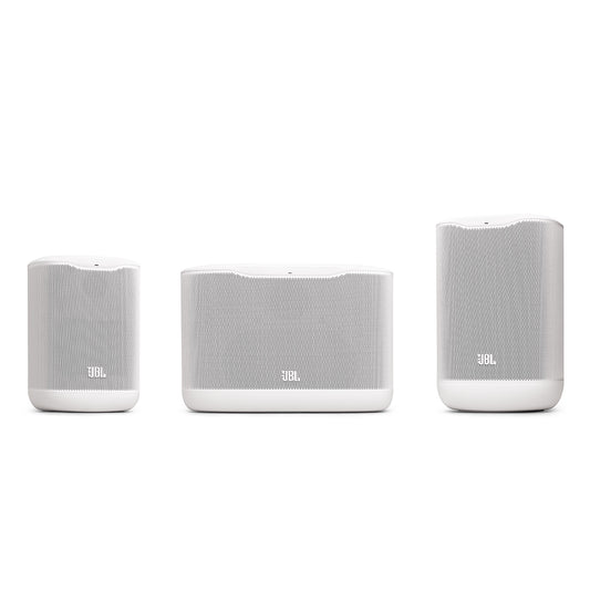 JBL Cove Speaker Bundle with P1, M1, and X1 Home Wi-Fi Speakers (White)