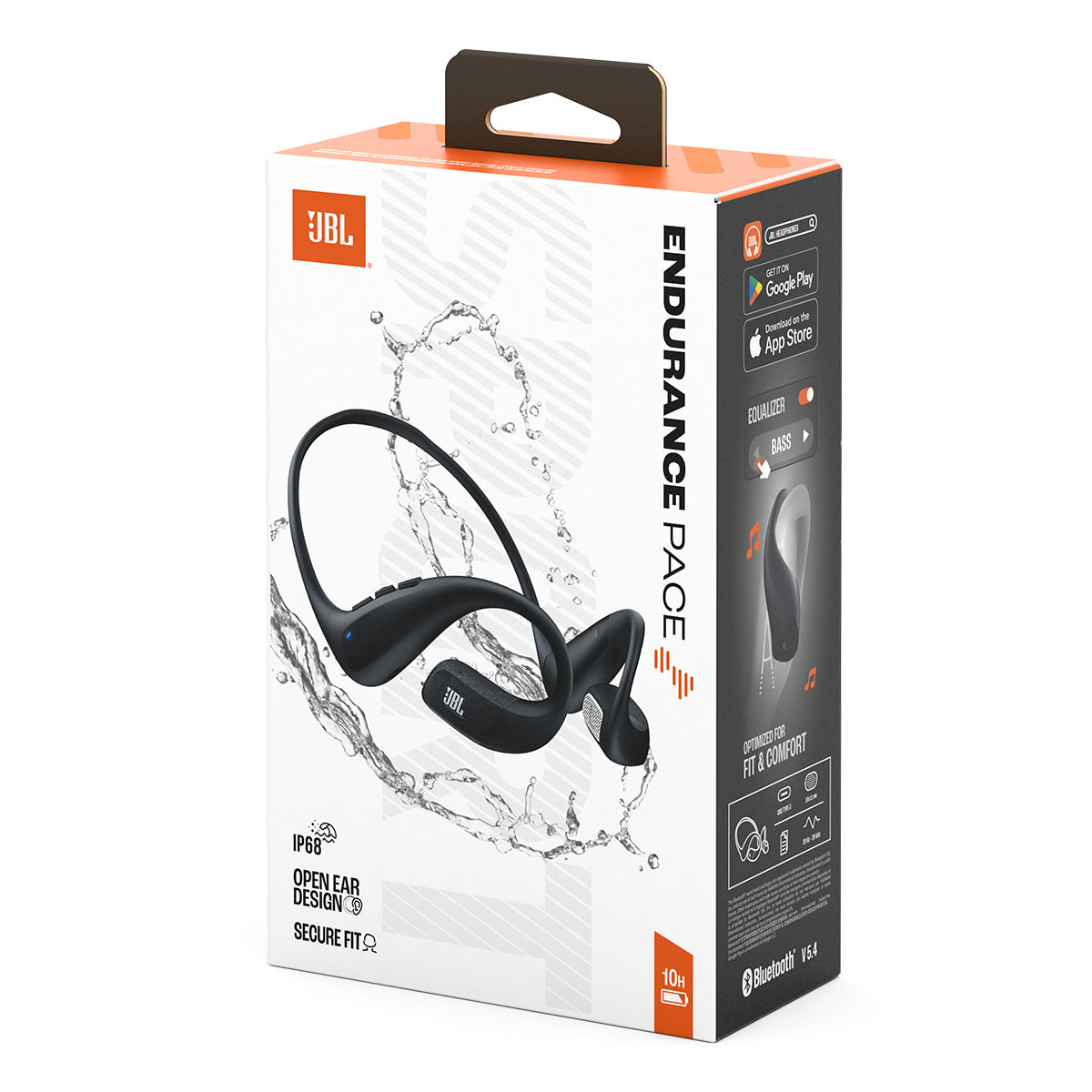 JBL Endurance Pace True Wireless Over Ear Sports Headphones with Noise Cancellation (Black)