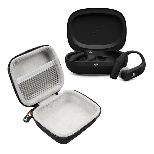 JBL Endurance Peak 4 True Wireless Noise Cancelling Sport Earbuds Bundle with gSport Case (Black)