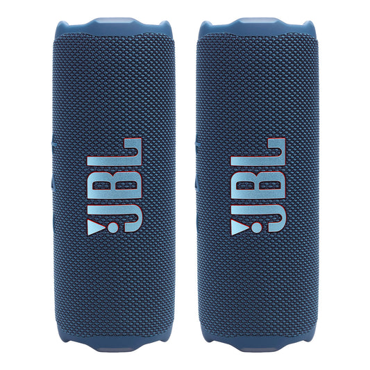 JBL Flip 7 Waterproof Portable Speaker Bundle - Pair (Blue)