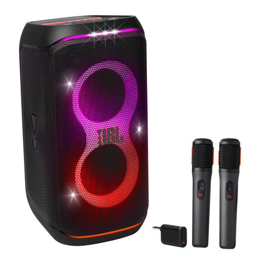JBL PartyBox Club 120 Portable Party Speaker Bundle with Wireless Microphone System (Black)