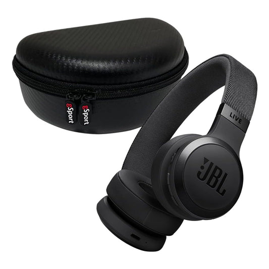 JBL Live 670NC Wireless On Ear Noise Cancelling Headphone Bundle with gSport Case (Black)