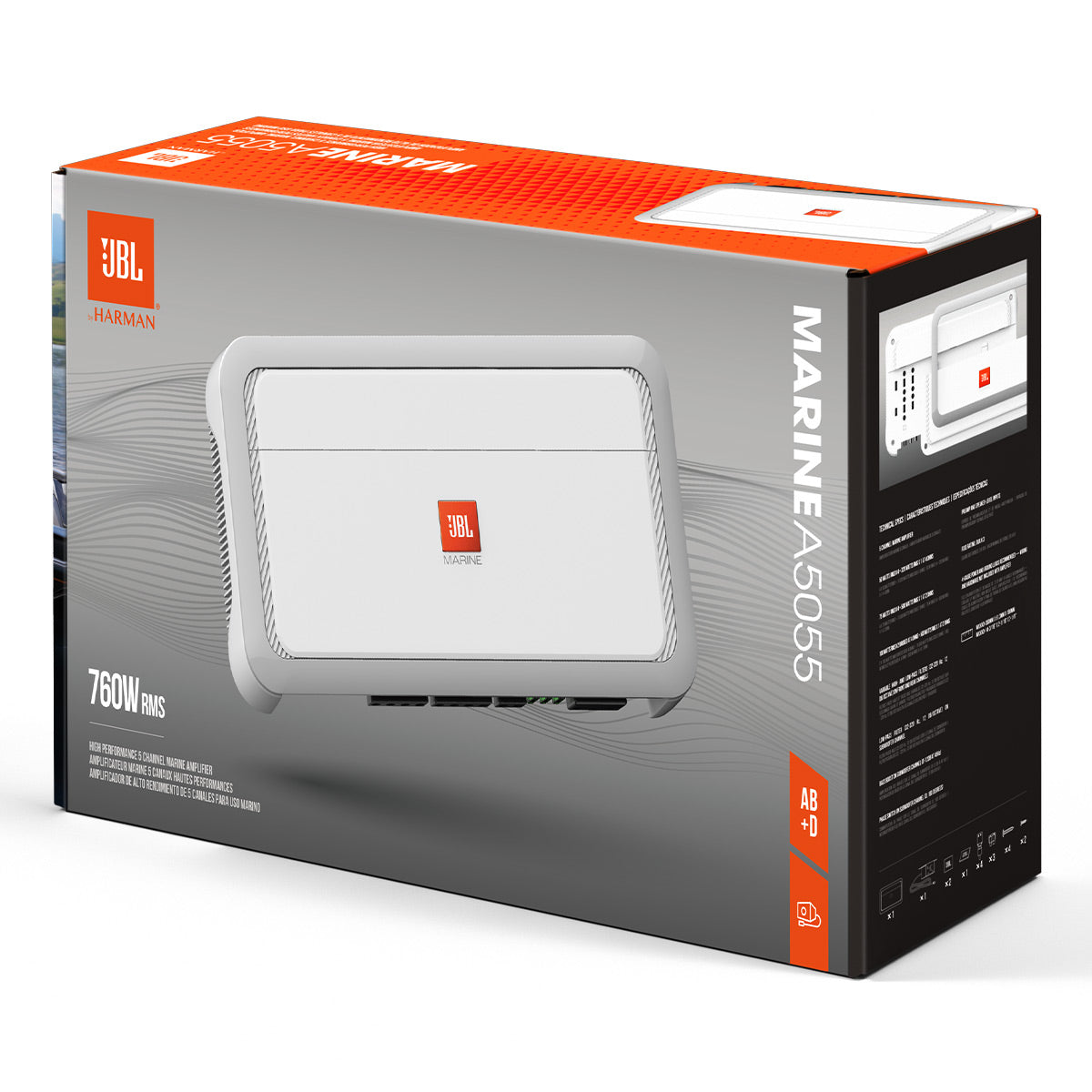 JBL Marine A5055 5 Channel Marine System Amplifier