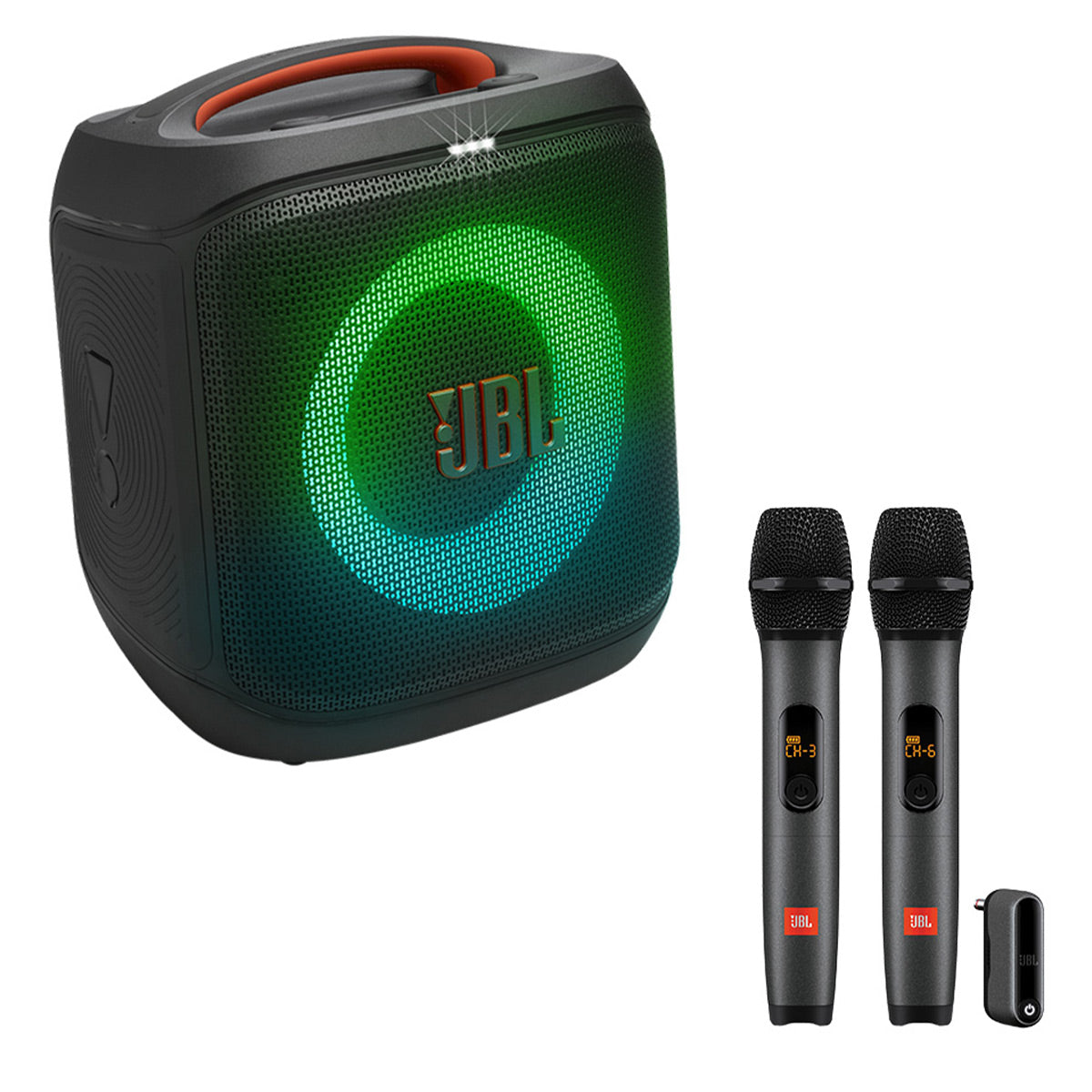JBL PartyBox Encore Essential 2 Portable Party Speaker Bundle with