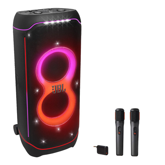 JBL PARTYBOX Ultimate Party Speaker Karaoke Bundle with Two Wireless Microphones