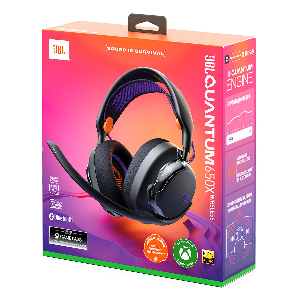JBL Quantum 650 Bluetooth Gaming Headphones