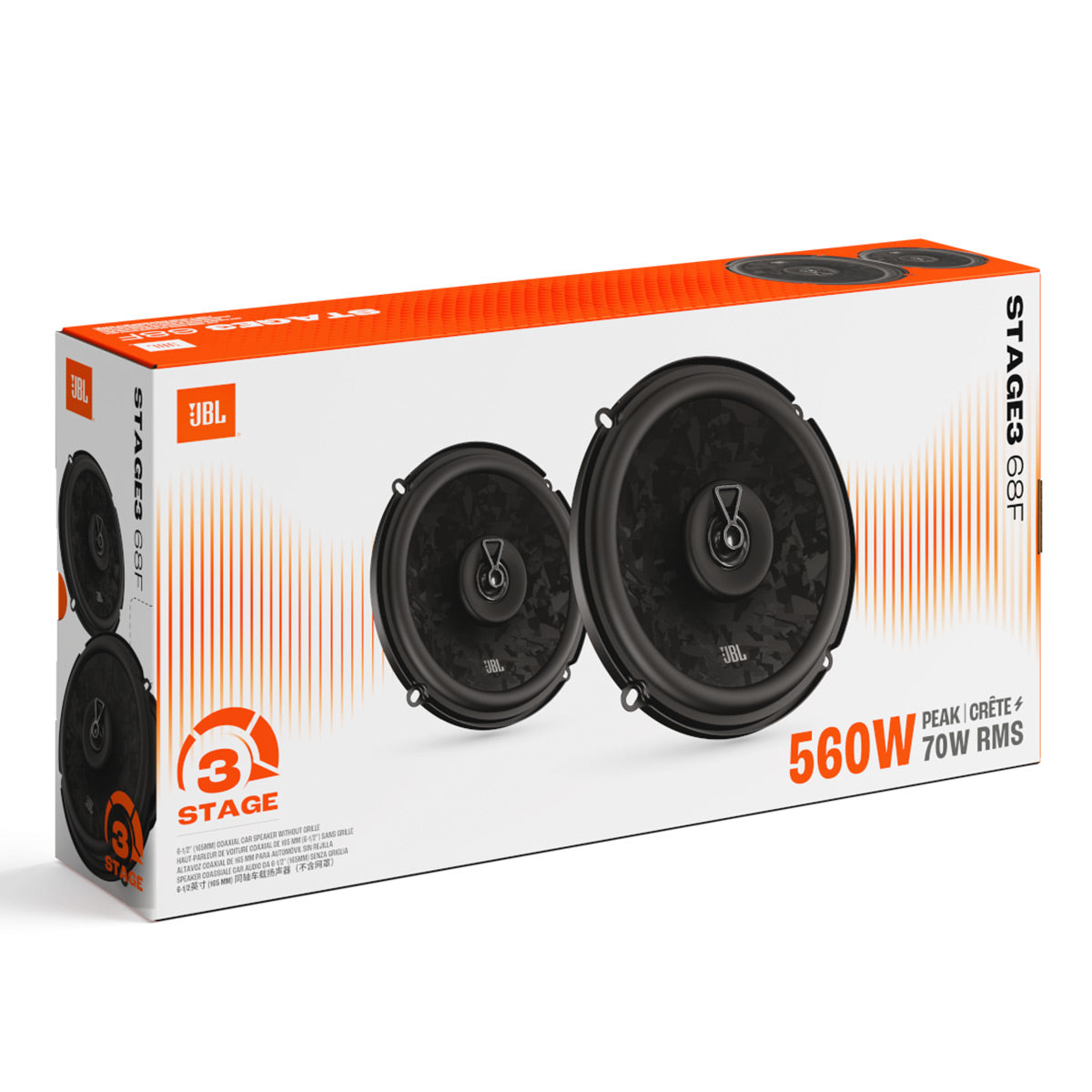 JBL Stage3 68F 6.5” 2-Way Coaxial Speakers - Pair