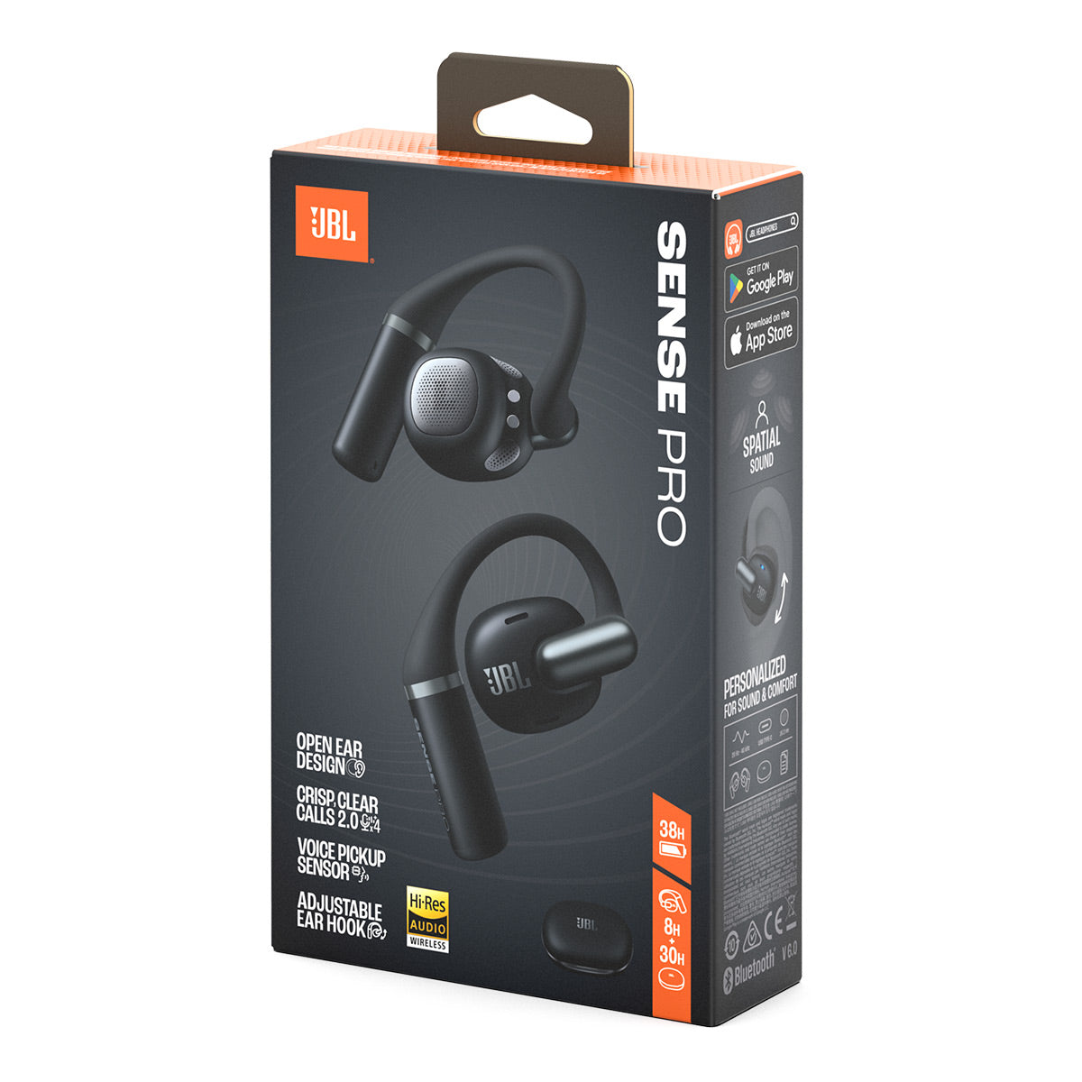 JBL Sense Pro Open Ear True Wireless Earbuds (Black)