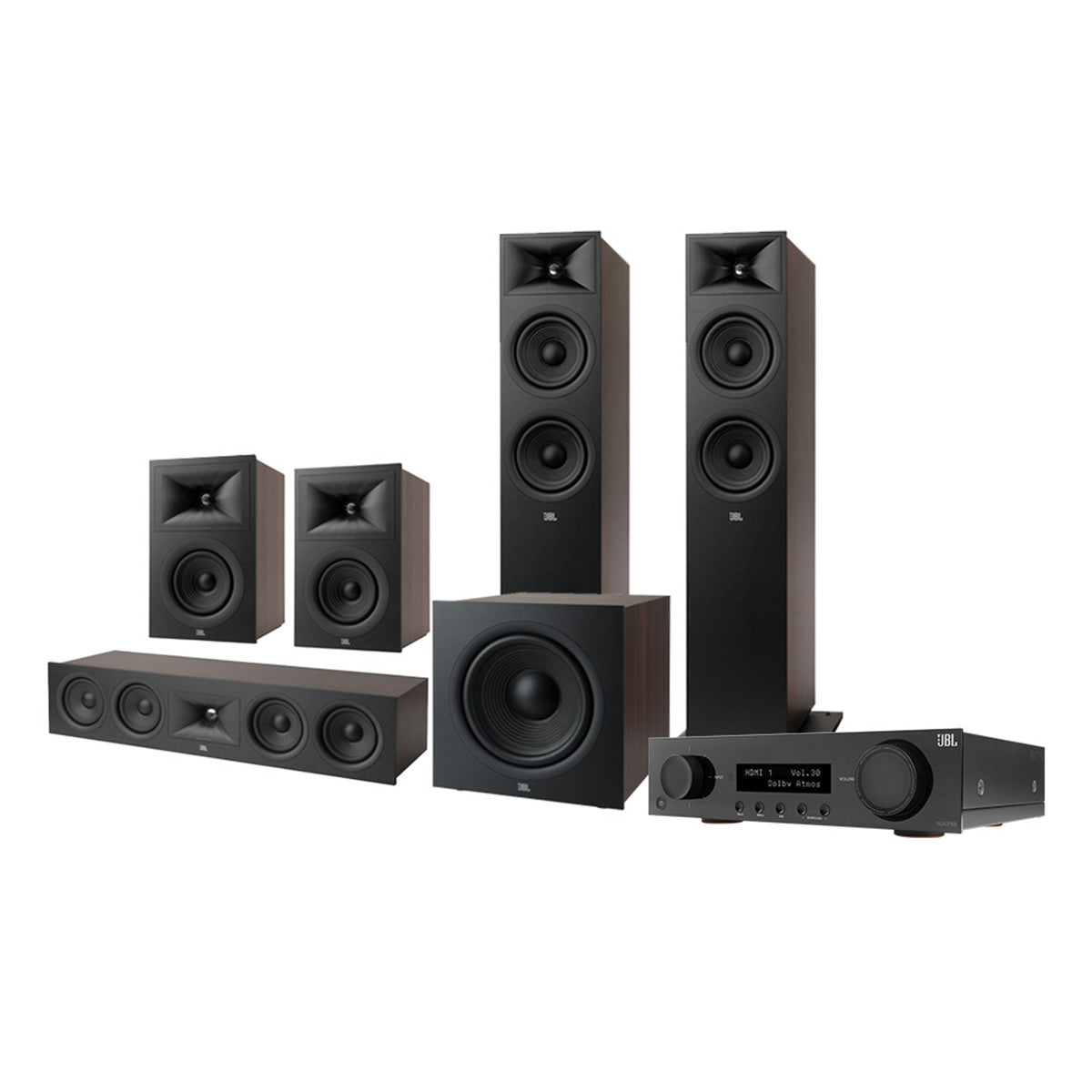 JBL Stage 5.1 Home Theater System with 12 in Sub and 100 Watts/Channel ...
