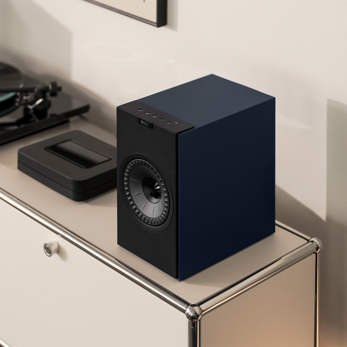 KEF Coda W Bluetooth Bookshelf Speakers - Pair (Midnight Blue)