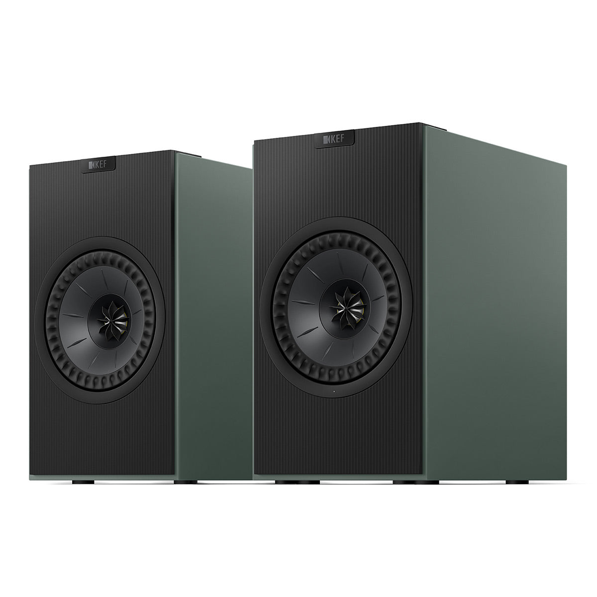 KEF Coda W Bluetooth Bookshelf Speakers - Pair (Moss Green