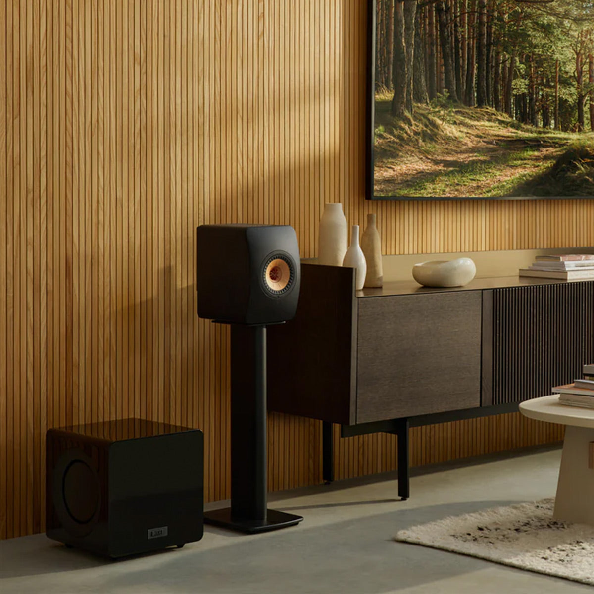 KEF KC92 Twin 9" Force-Cancelling Subwoofer (Black)