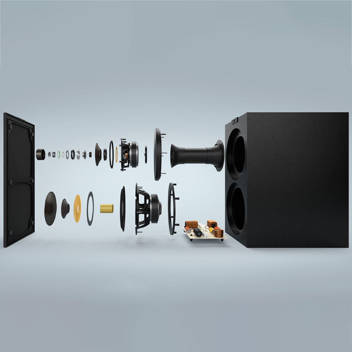 KEF Q Concerto Meta 3-Way Bookshelf Speakers with Grille - Pair (Walnut)
