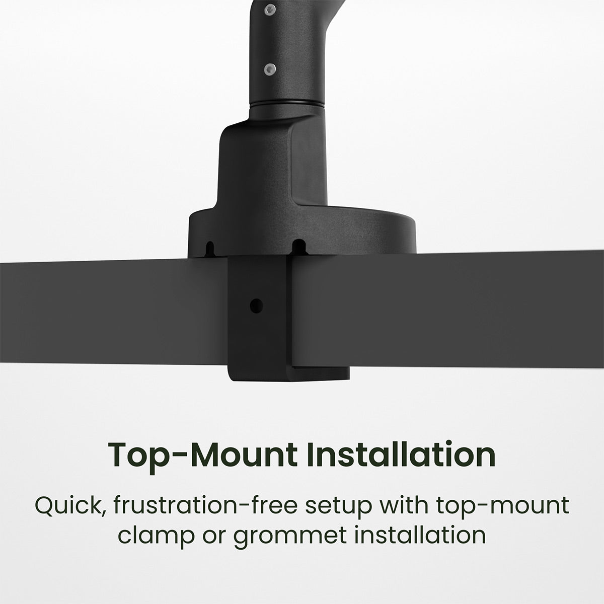 Kanto DM1 Single Monitor Desktop Mount for 17” - 40” Displays (Black)