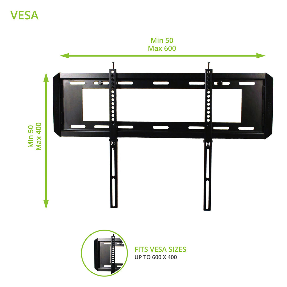 Kanto F3760 Fixed TV Mount for 37" - 70" TVs