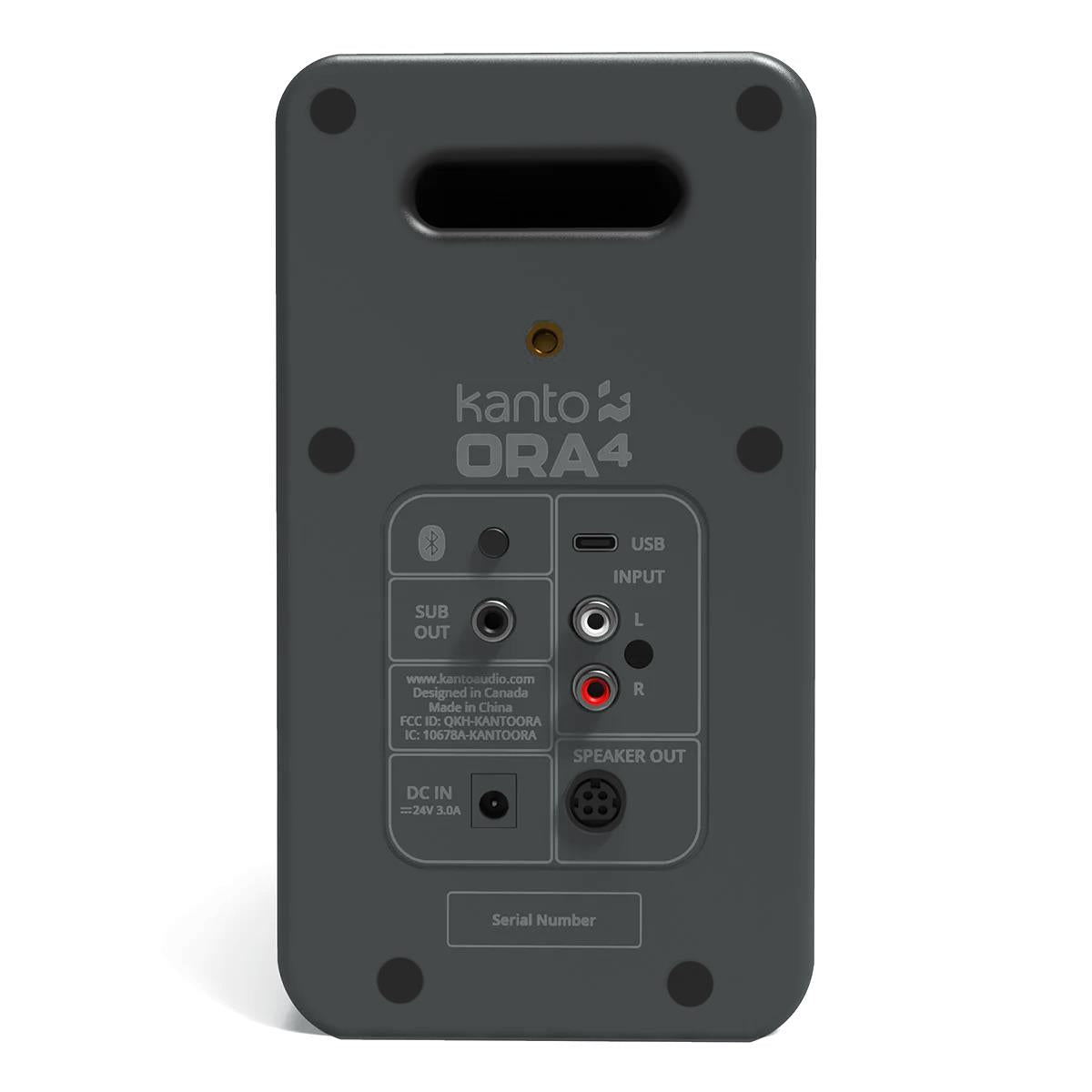 Kanto ORA4 Powered Bluetooth Desktop Speakers - Pair (Matte Grey)