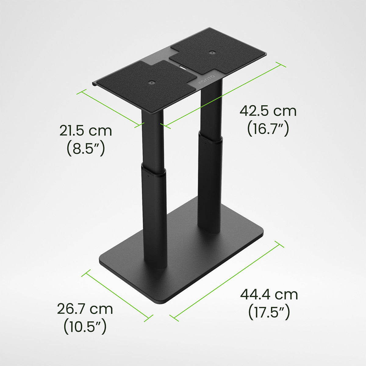 Kanto SCH Universal Height Adjustable Center Channel Speaker Stand