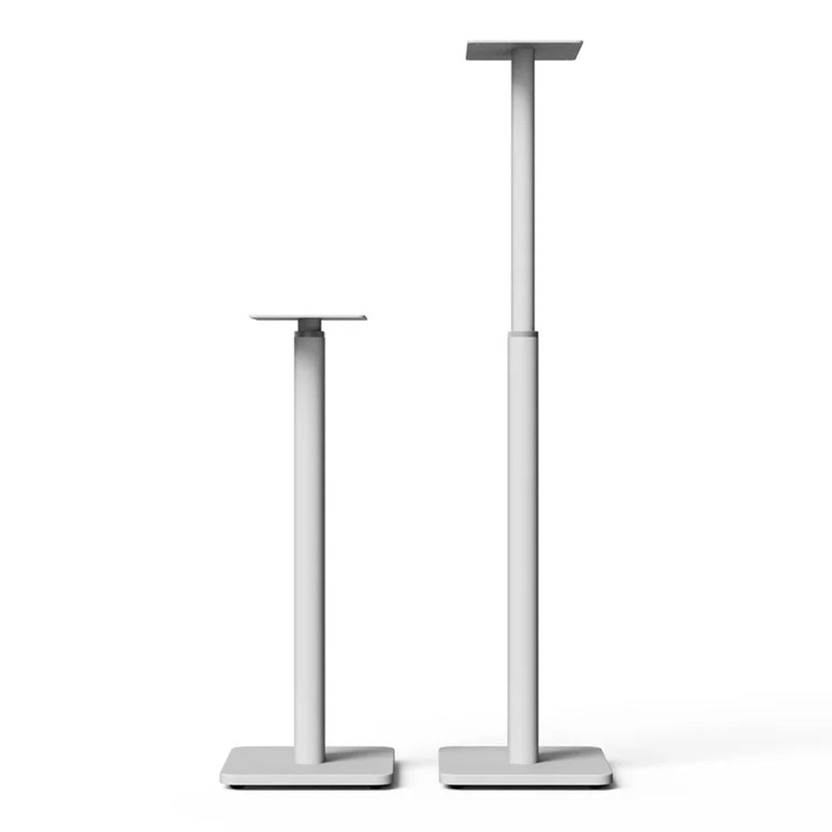Kanto SPHW Universal Height Adjustable Bookshelf Speaker Stands - Pair (White)