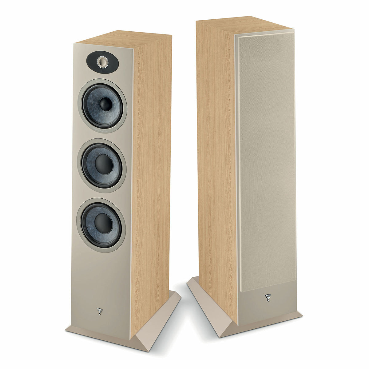 Focal Theva No.3 3-Way Bass-Reflex Floorstanding Loudspeakers - Pair (Light Wood)