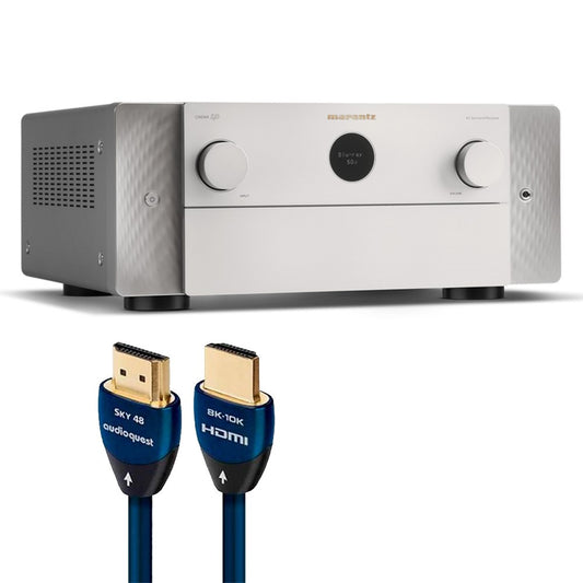 Marantz Cinema 40 9.4 Channel Receiver Bundle with AudioQuest SKY 3m HDMI Cable (Silver)