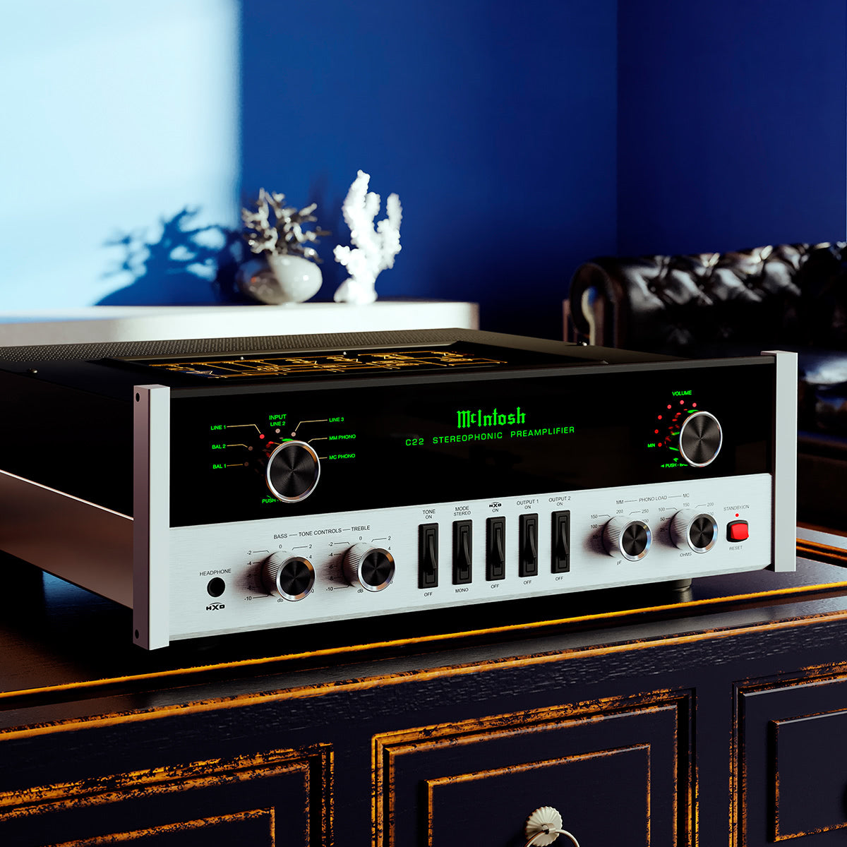McIntosh C22 2-Channel Vacuum Tube Preamplifier Mk V