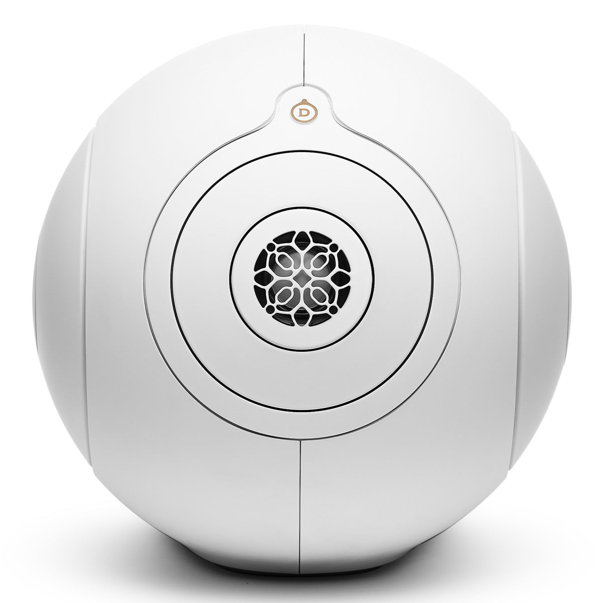 Devialet Phantom I 108dB High-End Wireless Speaker (Gold) with Tree Stand for Phantom I (Matte White) - Each