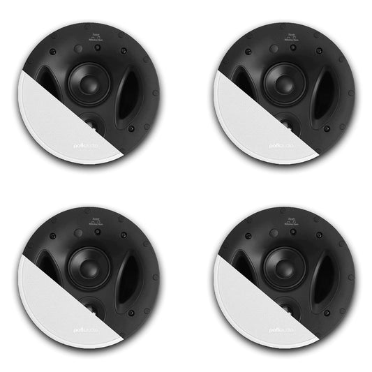 Polk Audio 70-RT Vanishing 7" In-Ceiling 3-Way Speaker - 4 Pack