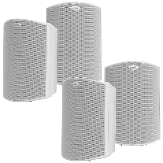 Polk Audio Atrium 6 All Weather Outdoor Loudspeakers - 4 Pack (White)